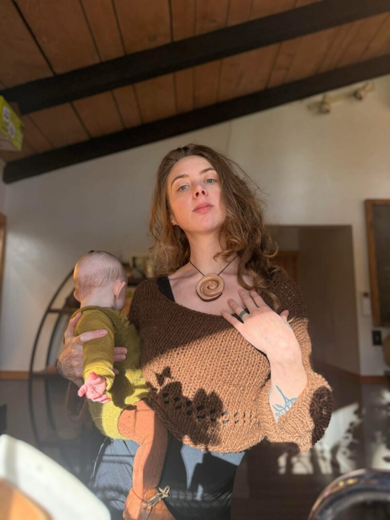 Madrone spiral sister, finished with organic lacquer